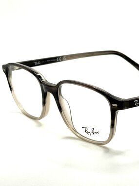 NEW RAY BAN RB 5393 Leonard 8106 Grey Horn Fade Unisex 49mm 17 145
